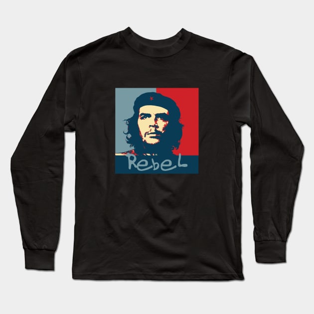 Che Rebel Long Sleeve T-Shirt by DavidLoblaw